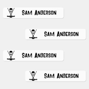 Back to School Boys Ice Hockey Kids Name