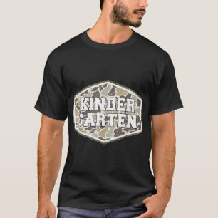 Back To School Boys Old Camo Kindergarten T-Shirt