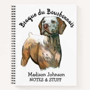 Back to school Braque du Bourbonnais notebook
