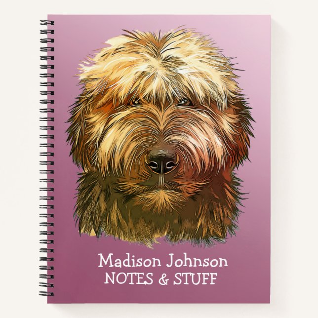 Back to school Briard notebook (Front)