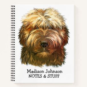 Back to school Briard notebook