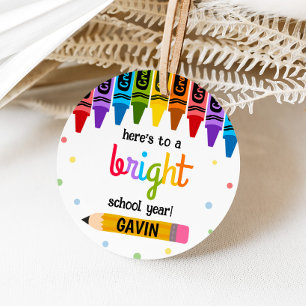 Back to School Bright School Year Round Favour Tags