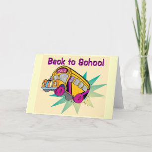 Back to School Bus-card Card