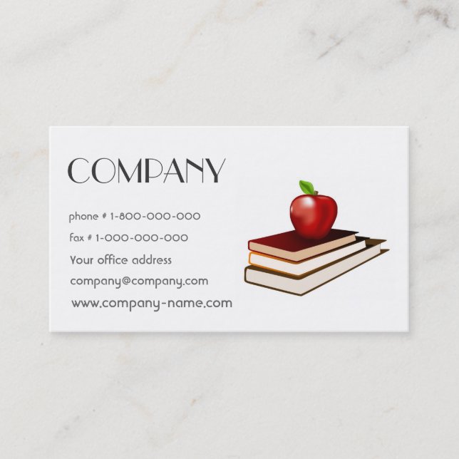 Back to School Business Card (Front)