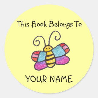 Back To School Butterfly Sticker