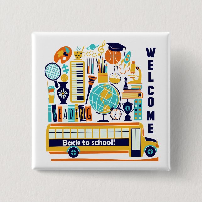Back to School button (Front)