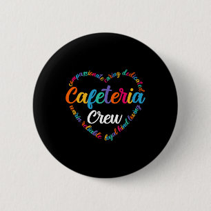Back To School Cafeteria Crew Shirt Lunch Ladies 6 Cm Round Badge