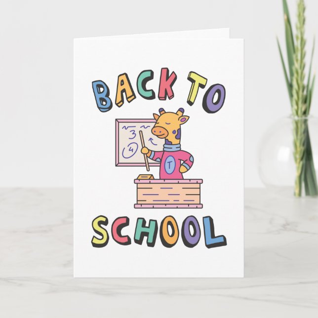 Back to school card (Front)