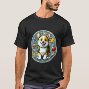 Back To School Cardigan Welsh Corgi Dog Boy Girl O T-Shirt
