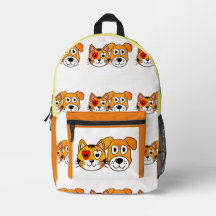    Back to school cartoon Print Cut Sew Backpack
