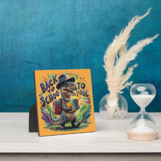 back to school,cartton,dinosaur plaque