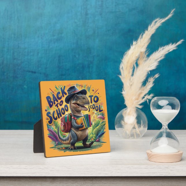 back to school,cartton,dinosaur plaque (Insitu)