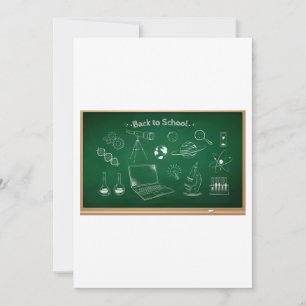 Back To School Chalkboard Invitation