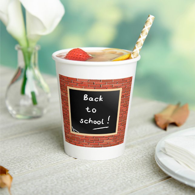 Back To School Chalkboard  Paper Cups (Creator Uploaded)