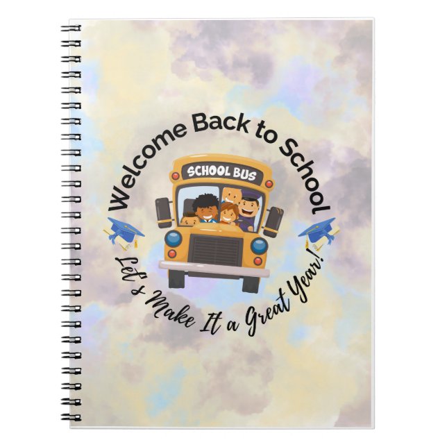 Back to School – Cloudy Sky Notebook (Front)
