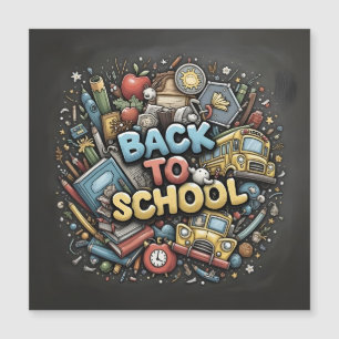 Back To School – Colourful Chalkboard Design