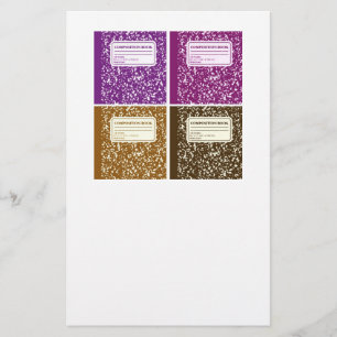Back to School/Composition Notebook Stationery