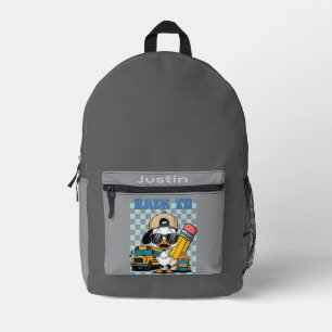 "Back to School Cool Duck" Kids' Custom Name Printed Backpack