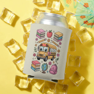 Back to School Coquette Teacher Kindergarten PreK Can Cooler