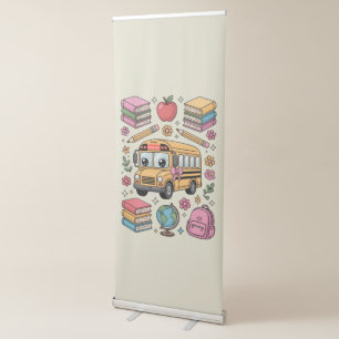 Back to School Coquette Teacher Kindergarten PreK  Retractable Banner