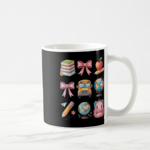 Back To School Coquette Teacher Women Girl Kinderg Coffee Mug