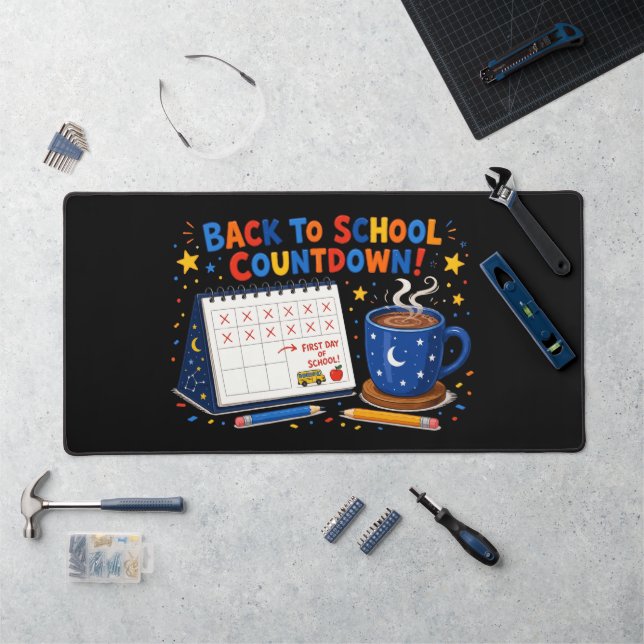 Back to School Countdown Calendar Desk Mat (Workstation)