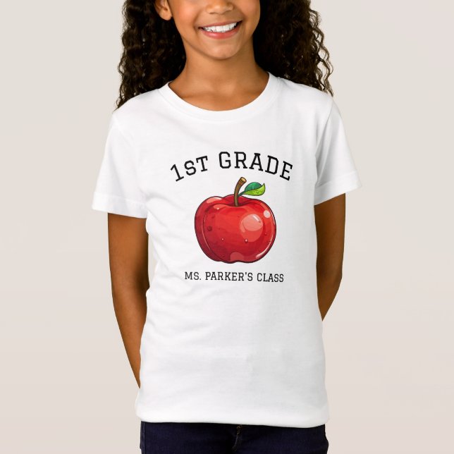 Back to School Custom Grade Class T-Shirt (Front)