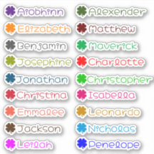 Back to School Custom Multiple Name Stickers