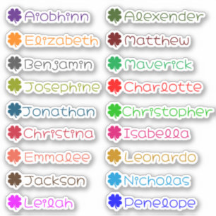 Back to School Custom Multiple Name Stickers