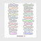 Back to School Custom Multiple Name Stickers