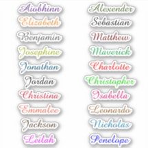 Back to School Custom Multiple Name Stickers
