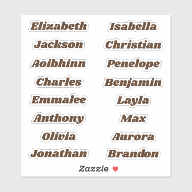 Back to School Custom Multiple Name Stickers (Sheet)
