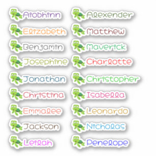 Back to School Custom Multiple Names Stickers