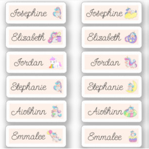 Back to School Custom Multiple Names Stickers