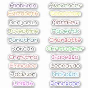 Back to School Customized Multiple Names Stickers