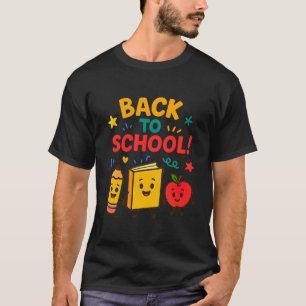 Back to School – Cute Cartoon Design T-Shirt
