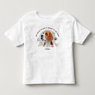 Back to School   Cute First Day Your Pet Photo Toddler T-Shirt