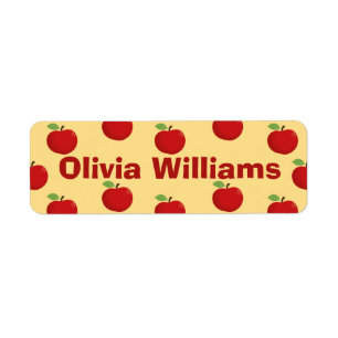 Back to School Cute Red Apple Pattern