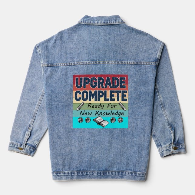 back to school denim jacket (Back)
