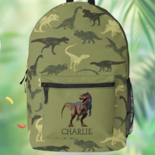 Back to school Dino theme Printed Backpack