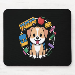 Back To School Dog Lovers Mouse Mat