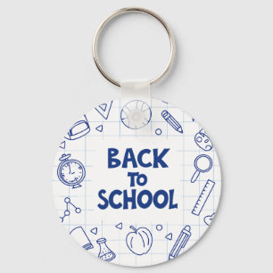 Back to School Doodle Keychain
