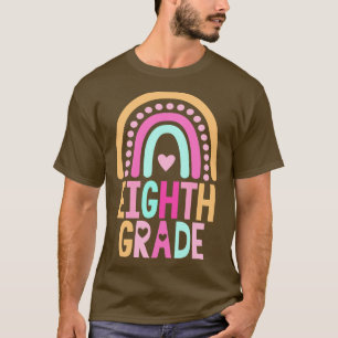 Back To School eighth Grade Rainbow Kids Women Men T-Shirt