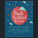Back to School Event Fruit Apple  Flyer<br><div class="desc">Back To School Flyers</div>