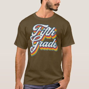 Back To School Fifth Grade 5th Grade Vintage Retro T-Shirt