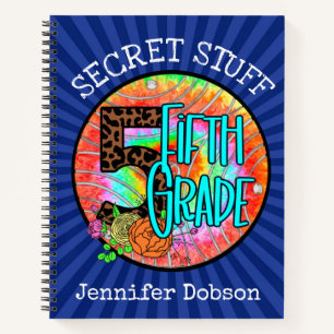 Back to school fifth grade notebook