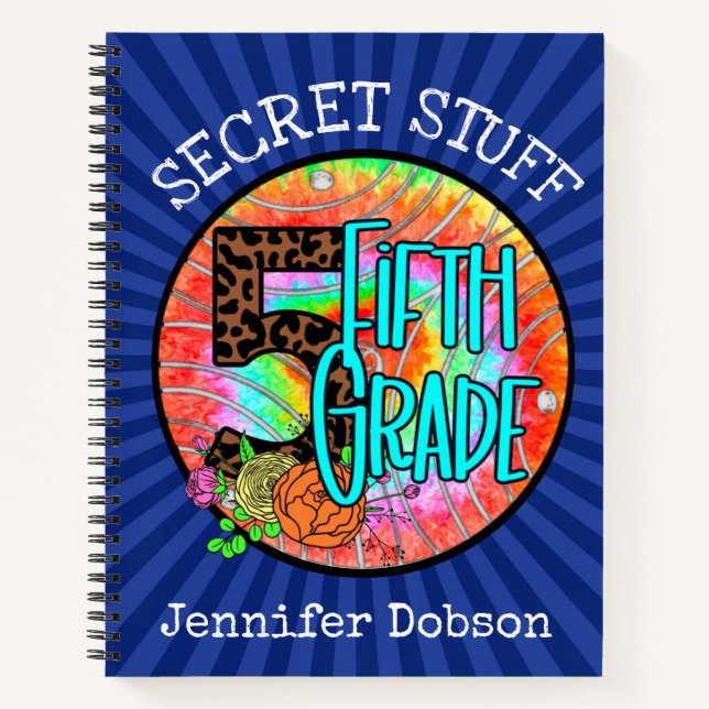 Back to school fifth grade notebook (Front)