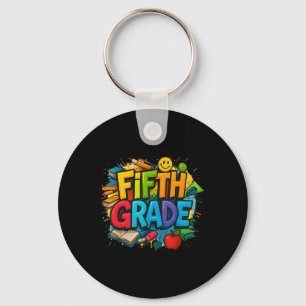 Back To School Fifth Grade Team Happy First Day Of Key Ring