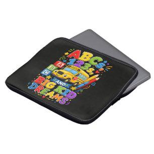Back to School First Day Big Kid Dreams Laptop Sleeve
