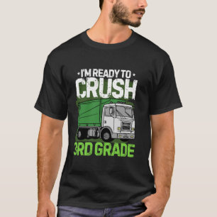 Back To School First Day Of 3rd Grade Garbage Truc T-Shirt